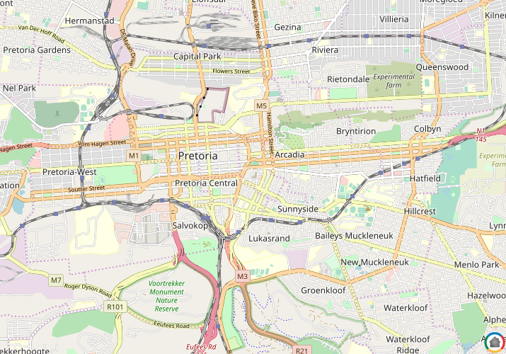 Map location of Trevenna